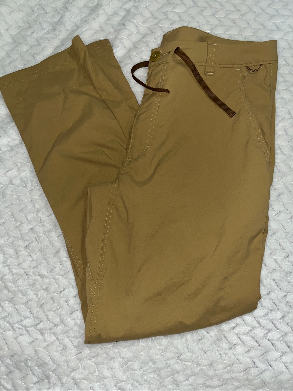 REI Co-op Pants Men 34x30Tan Trailmade Straight Leg Nylon Stretch Hiking PERFECT